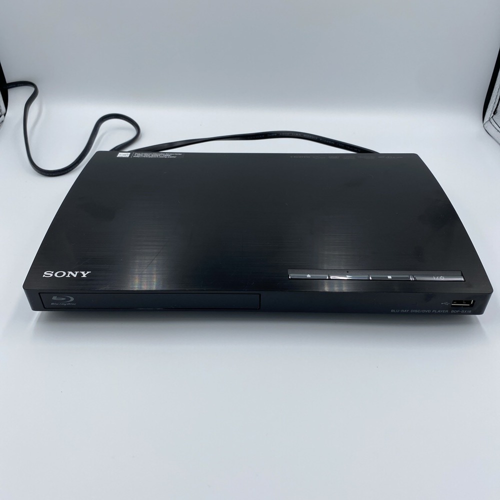 Sony BDP-BX18 Blu-ray DVD Player HDMI USB LAN Ethernet No Remote Tested Working